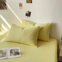 Bonenjoy-funda de almohada de Color sólido, funda de almohada transpirable de 48x74cm, Fundas de cojín rectangulares, fundas de almohada de cama para el hogar, 2 piezas - details 8