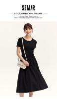 Vestido Semir para Mujer Cintura Ajustada, Versátil, Cuello Redondo, Dos Piezas, Moda de Verano 2024 - details 0