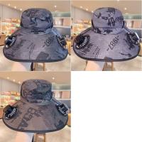 Sombrero para el sol con protección UV y ventilador Solar, camuflaje, 3 velocidades, sombrero de cubo para el sol, secado rápido, doble ventilador de refrigeración, sombrero de pescador - details 6