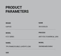 Gafas de Nieve Photochromáticas KAPVOE Máscara de Esquí y Snowboard con Lente Anti-Niebla UV400 para Hombres y Mujeres Gafas de Sol Deportivas y al Aire Libre - details 15
