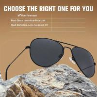Gafas de sol clásicas Retro, Aviador con Marco de Metal y Lentes de Vidrio, para Hombres, Mujeres, Deportes al Aire Libre - details 7
