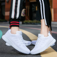 Zapatillas de correr ligeras blancas para mujer, zapatos de entrenamiento antideslizantes, Zapatillas de malla transpirable para caminar - details 17