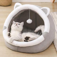 Casa De Gato Lindo Para Interiores Pequeños Y Grandes Mascotas Sofisticada Casa De Gato Para Perros Tentación Suave Hogar Cómodo Para Gatos Y Perros - details 1