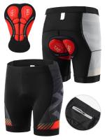 Pantalones cortos elásticos de compresión para ciclismo, transpirables, acolchados con Gel 3D, para hombre - details 2