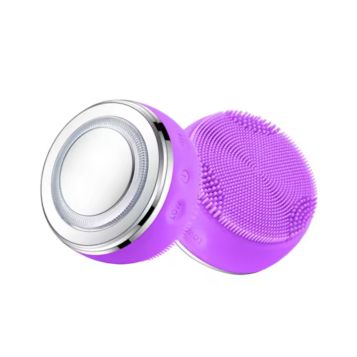 Limpieza Facial Ultrasonica Mini Escrubador Masajeador Eléctrico De Silicona Escoba De Limpieza Facial Sonic Vibrating - 1