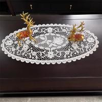 Mantel Ovalado de Crochet Blanco Vintage Pastoral Ideal para Comedor, Cena, Oficina - details 5