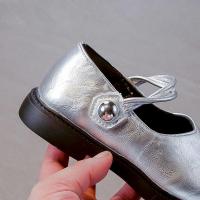 Zapatos de cuero para niñas, calzado de princesa versátil, informal, antideslizante, fondo suave, estilo coreano, Otoño, 2024 - details 8