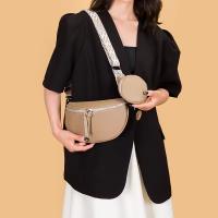Bolso de pecho de cuero genuino de lujo para mujer, bolso cruzado de cuero de vaca de alta calidad con monedero pequeño - details 6