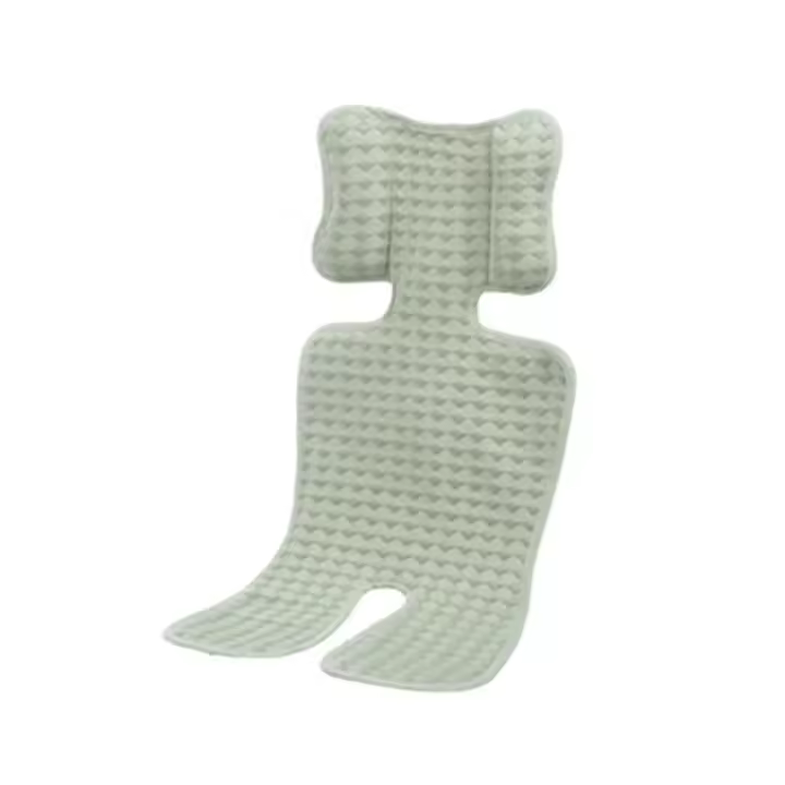 Cómodo asiento de refrigeración para cochecito de bebé, cojín suave y transpirable para cochecito de bebé, forro de asiento de Color sólido, almohadilla para cochecito de niño pequeño - 1
