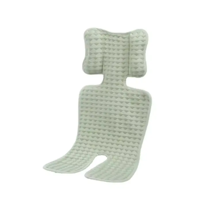 Cómodo asiento de refrigeración para cochecito de bebé, cojín suave y transpirable para cochecito de bebé, forro de asiento de Color sólido, almohadilla para cochecito de niño pequeño - 1