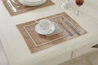 Corredor de Mesa de Terciopelo Plateado Moderno ANUMEI Cubierta de Mesa Gris Negro Decorativo Material Poliéster Hecho en China - details 6