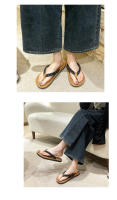 Verano nuevo casual pisando mierda sintiendo chanclas de gran tamaño las mujeres usan zapatillas geniales de moda de lunares con punta de fondo plano. - details 3
