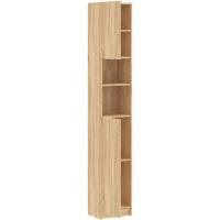 Armario de Baño de Madera Ingeniería Lavadora, Estante, Ducha, Inodoro 32x25,5x190 cm - details 62