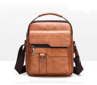 Bolso De Hombro Para Hombre De Cuero Vintage Lujo Bolso Mensajero Casual Bandolera Pequeña Bolso De Negocios Estilo Vintage - details 5