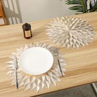 Suministros de decoración de mesa, manteles elegantes, almohadilla aislante decorativa delicada, almohadillas distintivas de vajilla de PVC, mesa de comedor, 4 Uds. - details 3