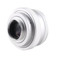 Lente de Tv de 25MM F1.8 C, lente de Tv/Cctv para cámara de montaje en C de 16Mm, lente principal de Enfoque Manual-plateado - details 4