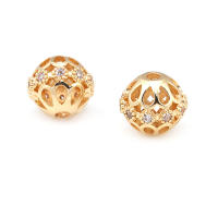 Cuentas de Espaciador de Barril de Brass Dorado de 18K Accesorios de Joyería DIY para Mujeres - details 31