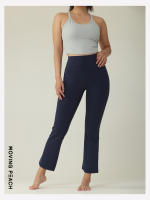Pantalones acampanados de LICRA para mujer, mallas cortas de Yoga de alta elasticidad, cintura alta, suaves, para Fitness - details 6