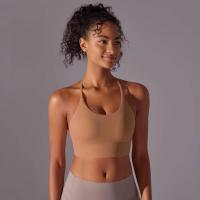 Top de mujer, cuello de chaleco Hai Yuga, decoración triul, deportes con espalda bonita, Top corto a prueba de golpes para - details 40