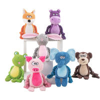 Juguete interactivo de peluche para perros pequeños, relleno, indestructible, resistente a mordeduras, sonido, cachorro, sonajero para perros chirriantes, suministros de juguetes para mascotas - details 0