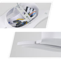 Goeco Apliques de Pared de Estilo Nórdico Creativo, 20W Lámparas de Pared Moderna de 6000K Blanca Fría para Interior, Luz de Brillo Bueno para Iluminación Interior de Sala de estar, Espejo, Pasillo, Escarela, Luz Nocturna, 220V, Blanco, 29*10*5CM - details 13