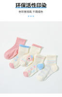 Nuevos dibujos animados de malla fina para niños y niñas calcetines de tubo medio calcetines para niños - details 5