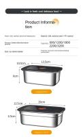 Placa fría para verduras de acero inoxidable 304, bento sellado y a prueba de fugas, refrigerador, congelador, aire acondicionado para acampar, exterior - details 13