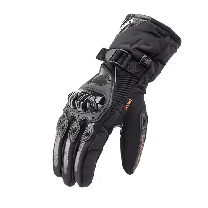 Guantes impermeables para motocicleta, manoplas cálidas para Invierno, Guantes impermeables para operación con pantalla táctil - 1