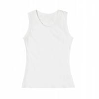 Chaleco para hombre de tela acanalada con cuello redondo, camisetas sin mangas ajustadas de color sólido, chaleco transpirable, ropa deportiva de calle para Fitness - details 8