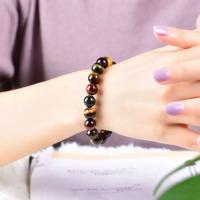 Pulsera de ojo de tigre de color natural para hombres y mujeres, amuleto de buena suerte hecho a mano, joyería Feng Shui - details 1