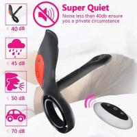 Empaque privado Sexy 10 Frecuencia Erección duradera Próstata Masaje vaginal Vibrador Pezones Estimulador de clítoris Anillo dual Vibrante - details 4