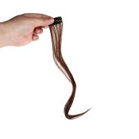 Extensiones de cabello para mujer, Clip en la frente, accesorios para el cabello, flequillo de barba de dragón, flequillo largo y rizado, peluca de síntesis con flequillo de parte media - details 11