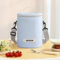 Bolsa de almuerzo cilíndrica de papel de aluminio engrosado, bolsa de almuerzo de oficina portátil impermeable, aislada de gran capacidad - details 2