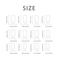 Uñas Postizas De Press on Estilo Francés Rosa Gradient 24 Pcs Tamaño Medio-Longucho Reutilizables Para Mujeres QH-R485 - details 5