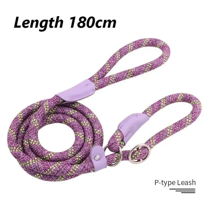 Cadena duradera Nailon mascotas, Collar Correa de trazado Perros medianos y grandes, Correa antideslizante para Perros - 1