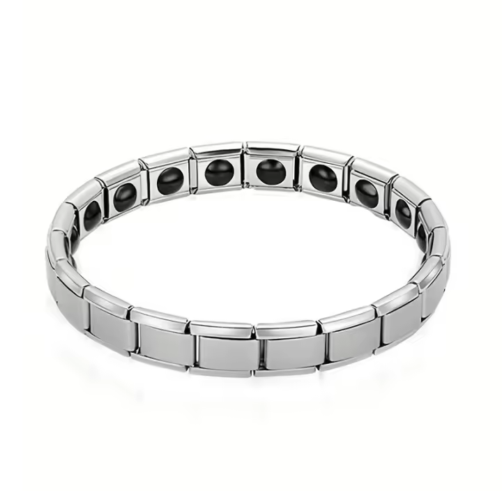 Pulsera magnética Pulsera de energía antiestática Pulsera de salud de acero inoxidable - 1