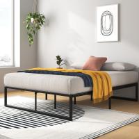 Lorelai Cama 150x200 cm - Altura 36 cm con almacenaje debajo de la cama - Estructura de cama de plataforma de metal - Negro - details 0