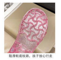 Zapatos de gelatina de cristal para niñas a la moda, zapatos de princesa coreana, sandalias Baotou para niñas - details 6