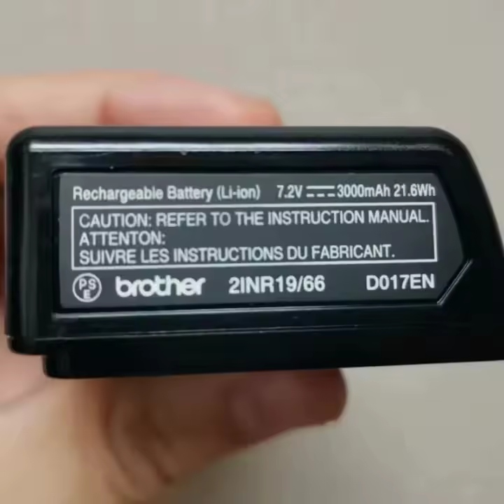 100% Original 7,2 V 3000 mAh para impresora de etiquetas Brother PA-BT-006 batería recargable - 1