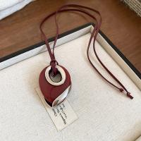 Collar Retro para mujer, nuevo nicho coreano, cadena de suéter, moda, otoño e invierno, versátil, collar de sentido premium - details 39