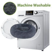 Cama Redonda Para Perro Grande Cama De Peluche Larga Suave Para Gato Hogar Para Perro De Tamaño Medio Calefacción En Invierno Para Dormir - details 6