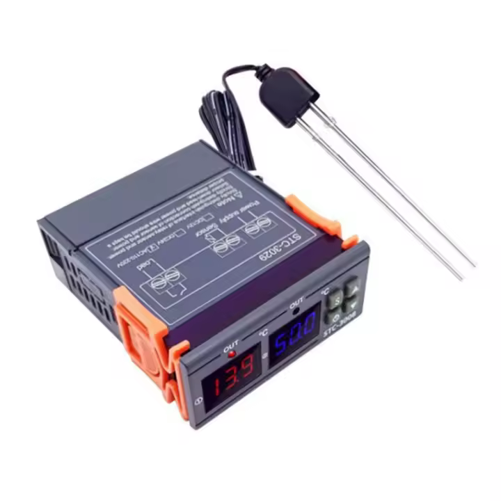 Controlador de humedad de STC-3029, módulo de Sensor de humedad del suelo, probador de humedad del suelo para jardinería, plantas, agricultura, AC110-220V - 1