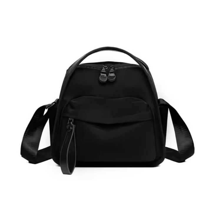 Bolso cruzado impermeable para mujer, bolso de hombro de gran capacidad de Color sólido, bolso de mano ligero para ir al trabajo al aire libre - 1
