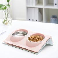 Comedor de Acero Inoxidable para Mascotas Solución de Alimentación Doble para Perros y Gatos - details 6