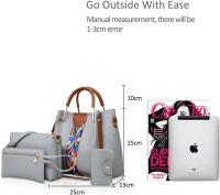 Bolsos Antirrobo de Hombro para Mujer, 4 Piezas, Bolso Bandolera para Mujer, Monedero - details 18