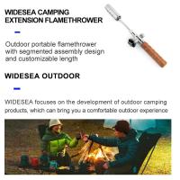 Kit de Herramientas de Cocina al Aire Libre Portátil Rocía de Llama de Camping con Mango Largo de Madera Removible de Tanque de Gas de Picnic - details 5