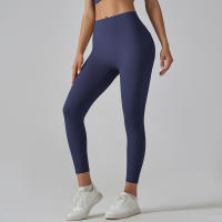 Hmidou-mallas de gimnasio con bolsillos para mujer, pantalones de Yoga, Fitness, cintura alta, Control de barriga, correr, entrenamiento - details 40
