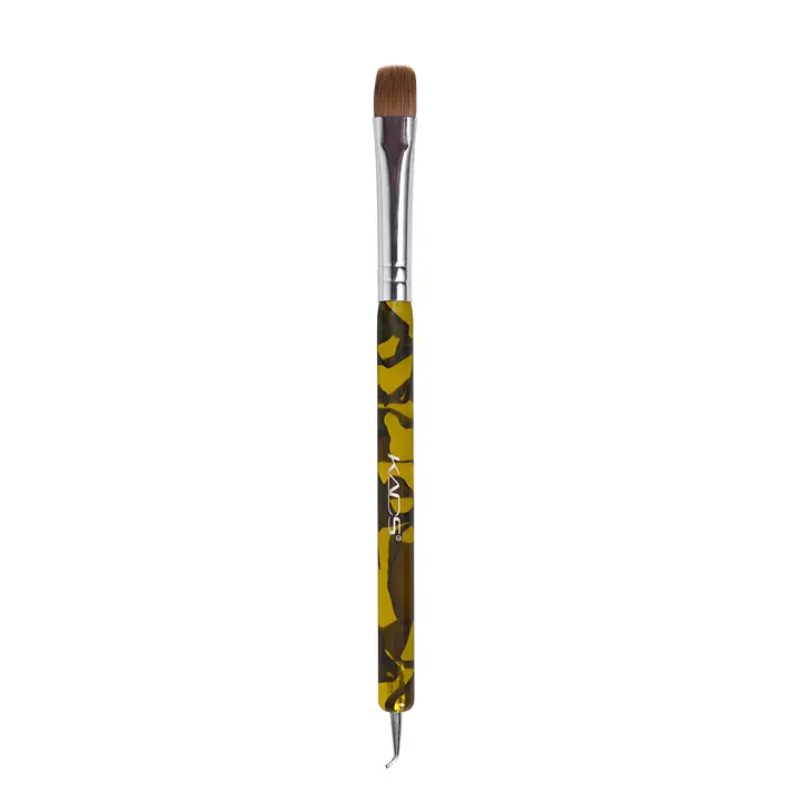 Brocha de Manicura KADS con Mango de Amber y Cerdas de Sable Kolinsky Acrílica para Extensión de Uñas y Crystal Nails Dual-ended - 1