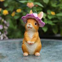 Decoración de resina con forma de ardilla, accesorios en miniatura para exteriores con imitación de animales, adornos para el jardín y el hogar - details 0