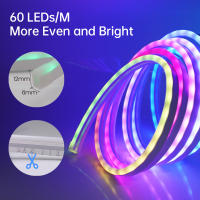 GAHADA Tuya Neon LED Tira Luz 12V WS2811 Tela LED de 60LEDs/m Controlador WiFi Kit de Potencia Europeo - details 10